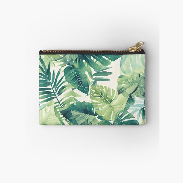 Item preview, Seamless pattern of lush tropical green leaves designed and sold by DMay-art.
