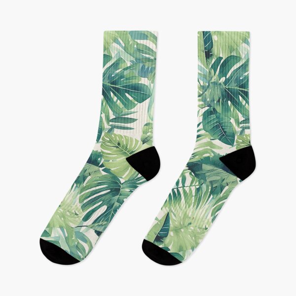 Item preview, Seamless pattern of lush tropical green leaves designed and sold by DMay-art.
