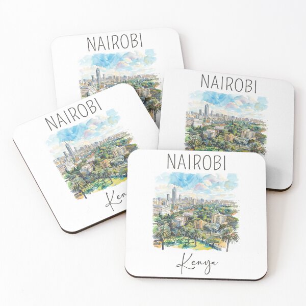 Item preview, A Watercolor Design of Nairobi - Kenya  designed and sold by Sketch-Shack.