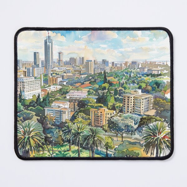Item preview, A Watercolor Design of Nairobi - Kenya  designed and sold by Sketch-Shack.