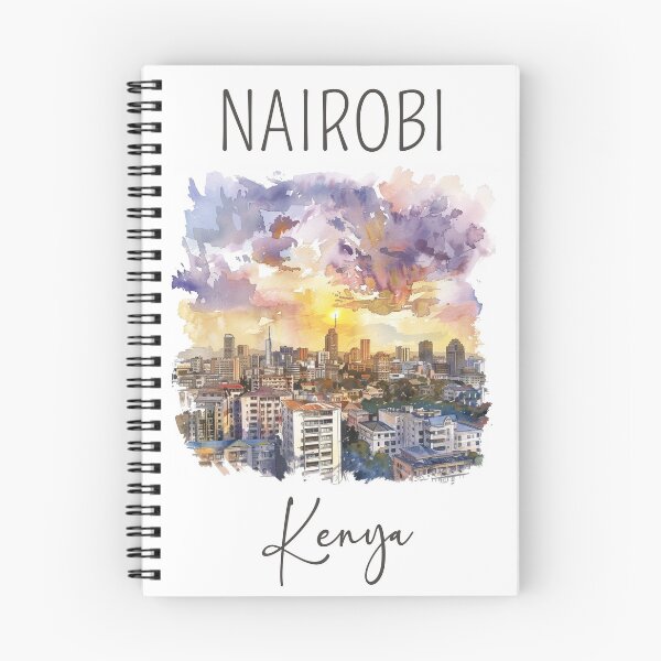 Item preview, A Watercolor Design of Nairobi - Kenya  designed and sold by Sketch-Shack.