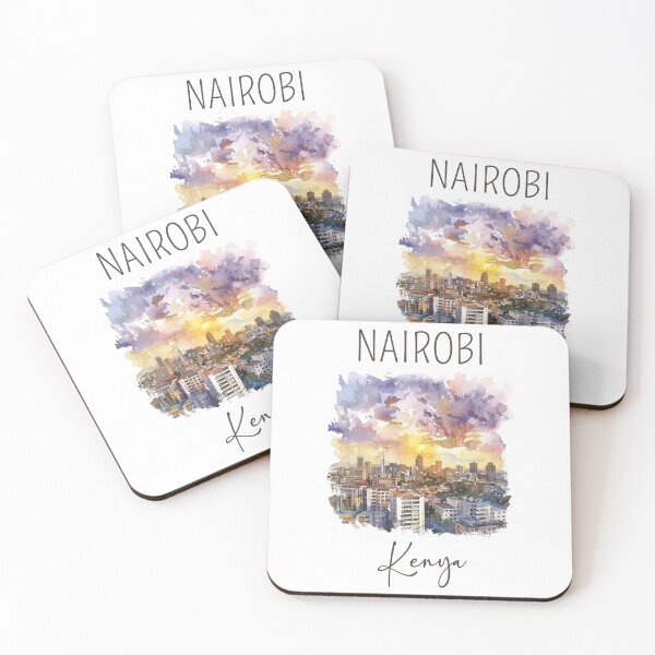 Item preview, A Watercolor Design of Nairobi - Kenya  designed and sold by Sketch-Shack.