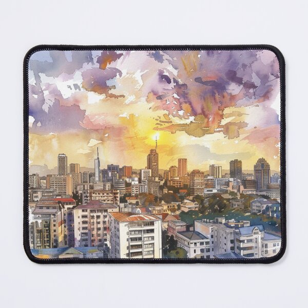 Item preview, A Watercolor Design of Nairobi - Kenya  designed and sold by Sketch-Shack.