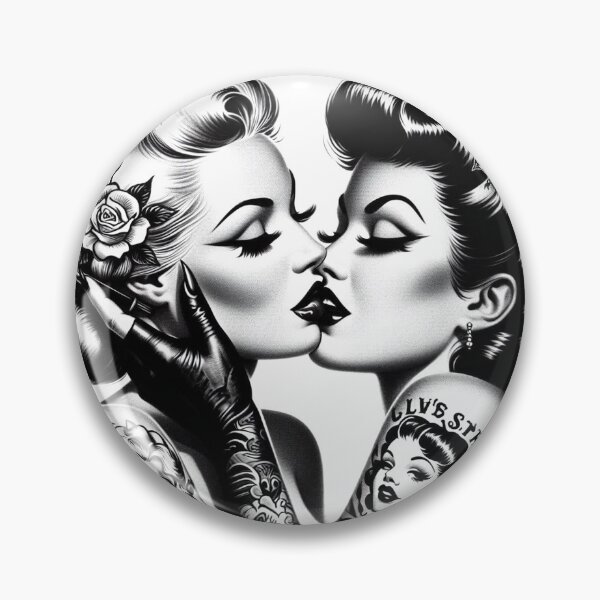 Item preview, Kissing Girls designed and sold by PulpVintage.