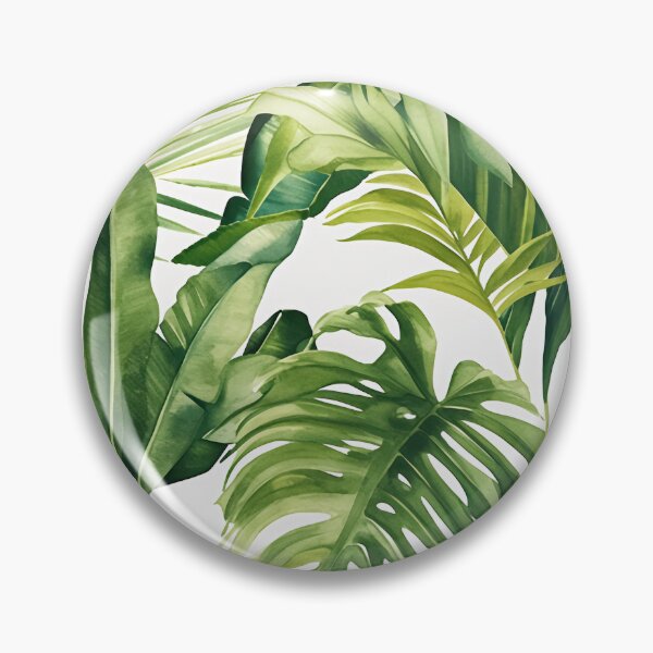 Item preview, Seamless pattern of lush tropical green leaves designed and sold by DMay-art.