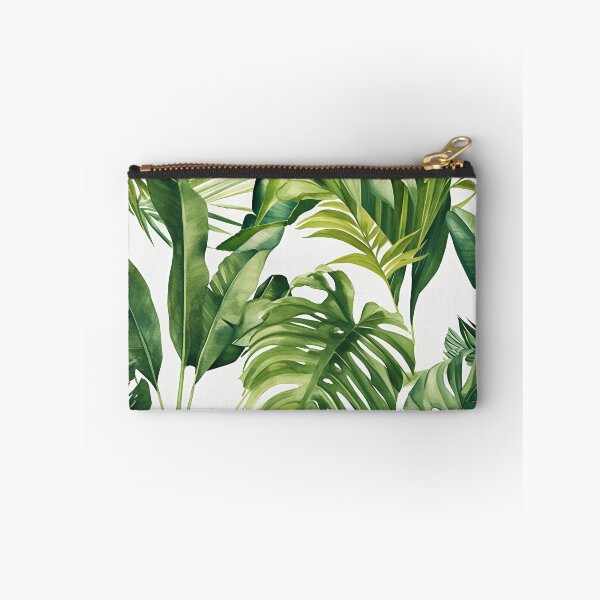 Item preview, Seamless pattern of lush tropical green leaves designed and sold by DMay-art.