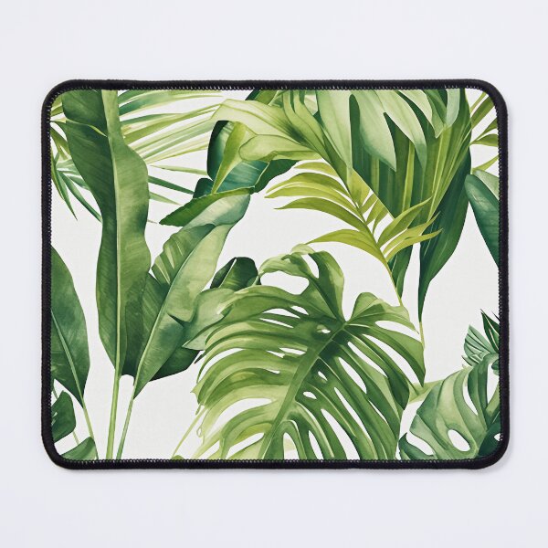 Item preview, Seamless pattern of lush tropical green leaves designed and sold by DMay-art.