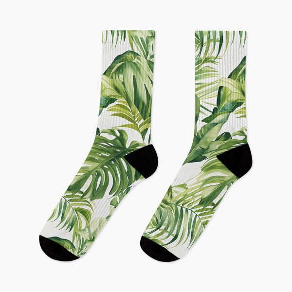 Item preview, Seamless pattern of lush tropical green leaves designed and sold by DMay-art.