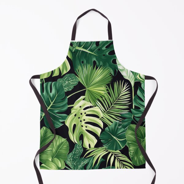 Item preview, Seamless pattern of lush tropical green leaves designed and sold by DMay-art.