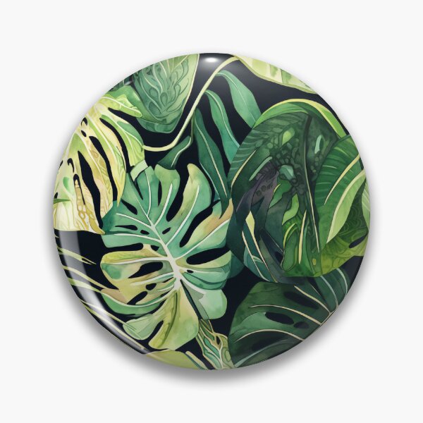 Item preview, Seamless pattern of lush tropical green leaves designed and sold by DMay-art.