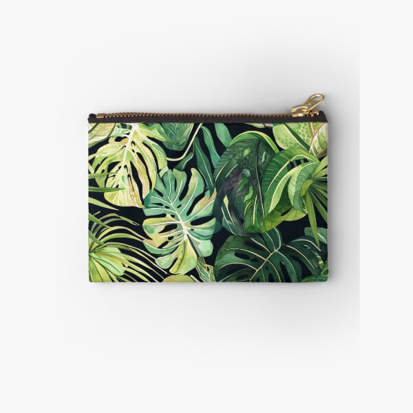 Item preview, Seamless pattern of lush tropical green leaves designed and sold by DMay-art.