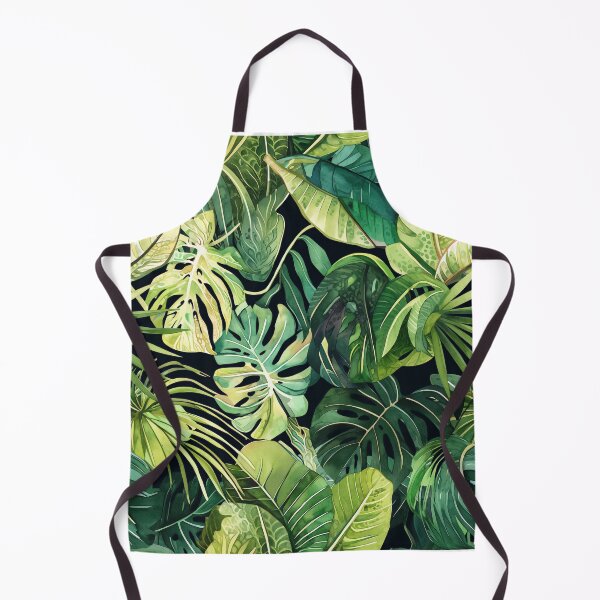 Item preview, Seamless pattern of lush tropical green leaves designed and sold by DMay-art.