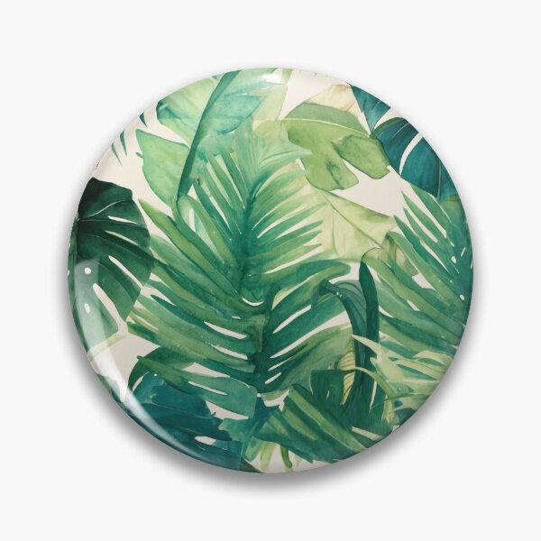 Item preview, Seamless pattern of lush tropical green leaves designed and sold by DMay-art.