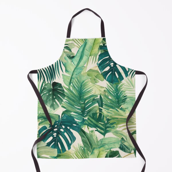 Item preview, Seamless pattern of lush tropical green leaves designed and sold by DMay-art.