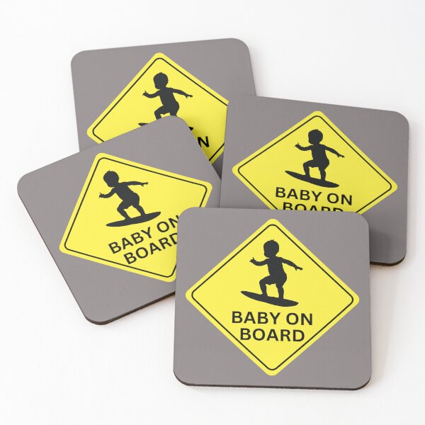 Item preview, Baby on Board Surfing Sign designed and sold by Text2tee.