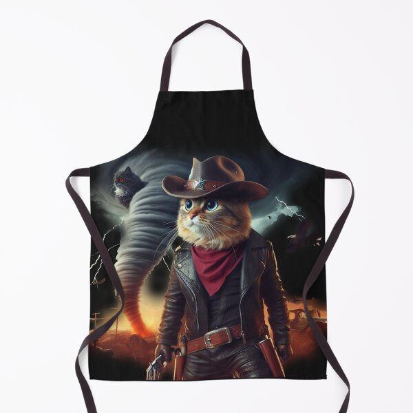 Item preview, Courageous Cat Sheriff Faces Tornado with Determination designed and sold by freackly.