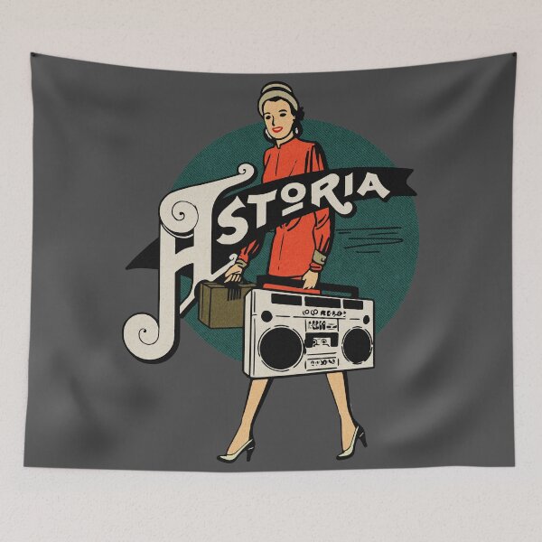 Item preview, Vintage Astoria Boombox Señora designed and sold by Kujo Dangerous Vintage.