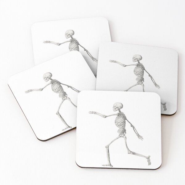 Item preview, Vintage Skeleton Art, Skeleton Running, Symbols of Death, Skeleton Drawing designed and sold by CulturalCurios.