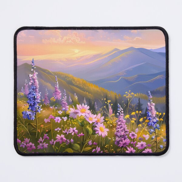 Item preview, flowers among mountains, painting designed and sold by vyrlook.