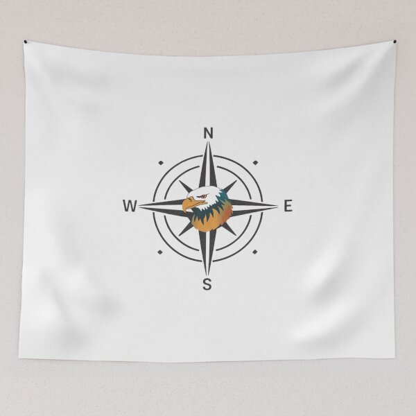 Item preview, Elegant Eagle Compass - Minimalist Modern Design designed and sold by Colorful-Garden.