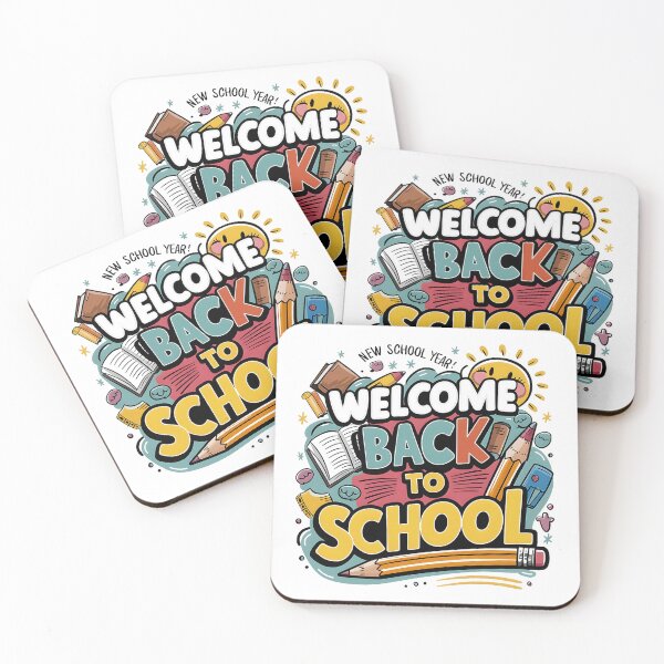 Item preview, WELCOME BACK To School WHITE for Teacher & students  designed and sold by Abd00essamad.