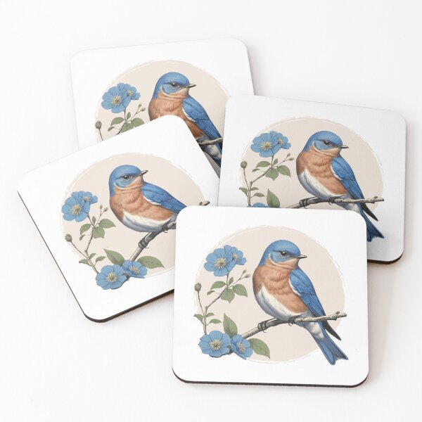 Item preview, Eastern Bluebird, New York State Bird, Sialia sialis, Bluebird of Happiness designed and sold by lagunaklein.