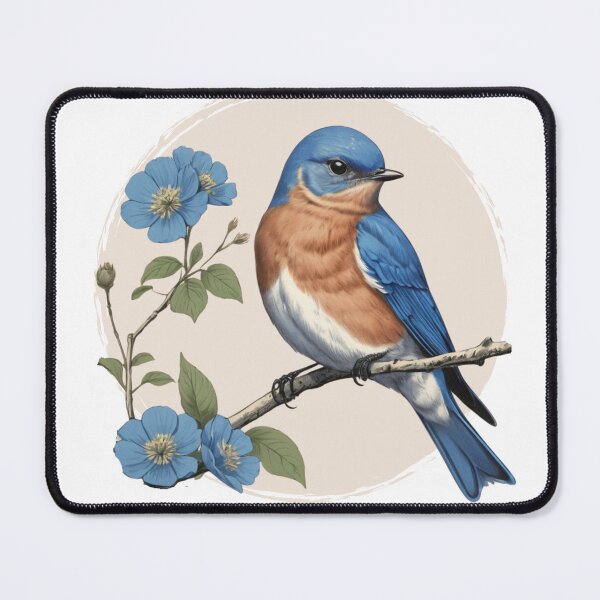 Item preview, Eastern Bluebird, New York State Bird, Sialia sialis, Bluebird of Happiness designed and sold by lagunaklein.