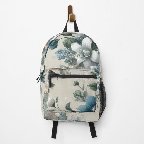 Item preview, Floral Elegance in Blue and White designed and sold by FAONIM.