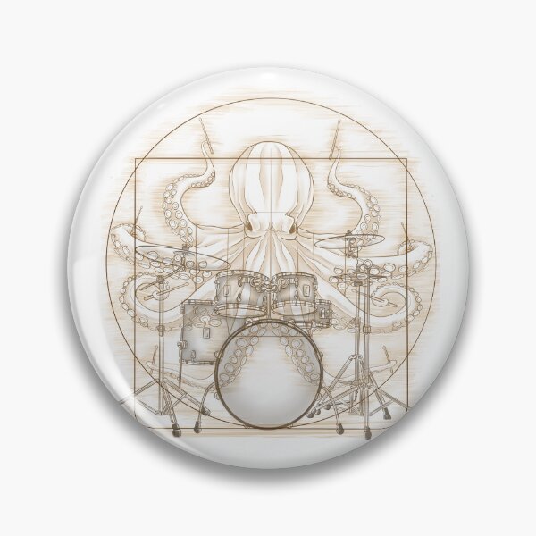 Item preview, Vitruvian rock octopus designed and sold by jclar-art.