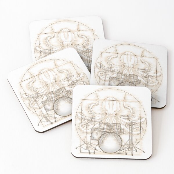 Item preview, Vitruvian rock octopus designed and sold by jclar-art.