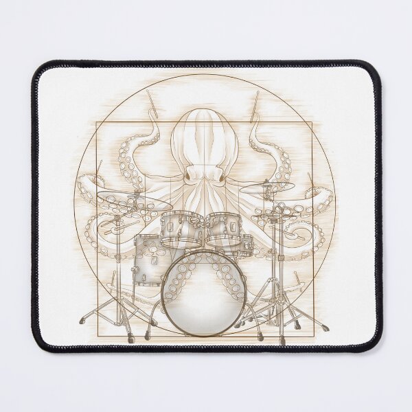 Item preview, Vitruvian rock octopus designed and sold by jclar-art.