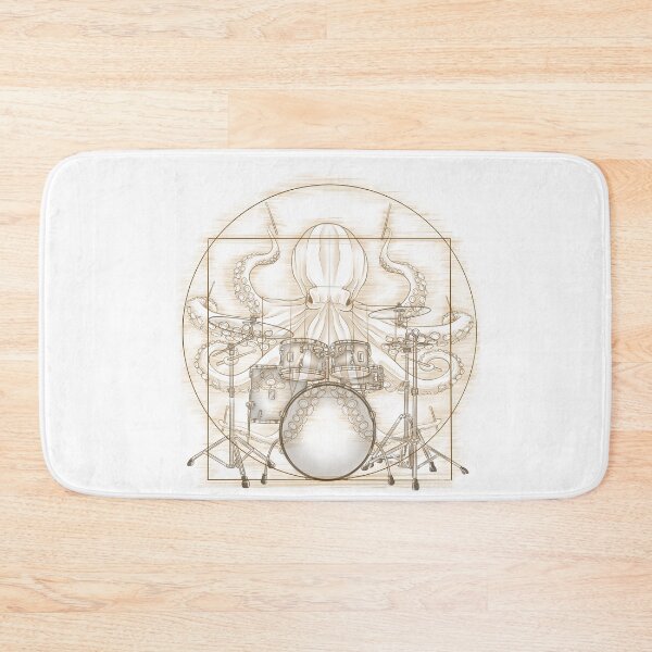 Item preview, Vitruvian rock octopus designed and sold by jclar-art.