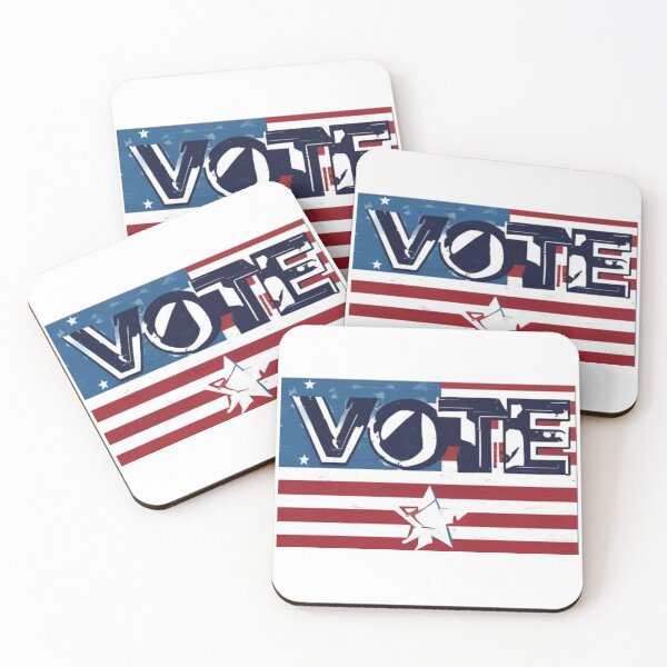 Item preview, Distressed American Flag "Vote" Design for Patriotic Campaigns designed and sold by merve02shop.