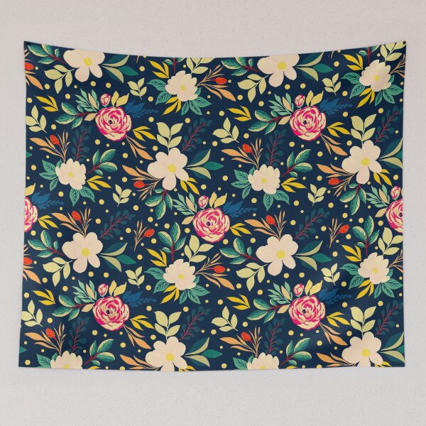 Item preview, Beautiful Flowers Blue Botanical Garden designed and sold by NdesignTrend.
