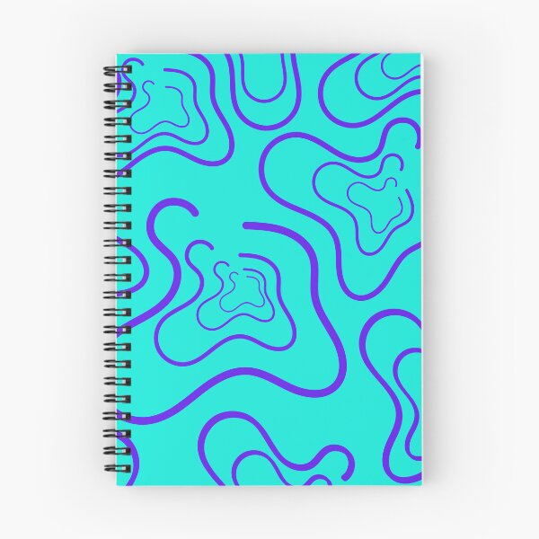 Item preview, Blue and Purple Wavy Line Art designed and sold by MayaBusiness.