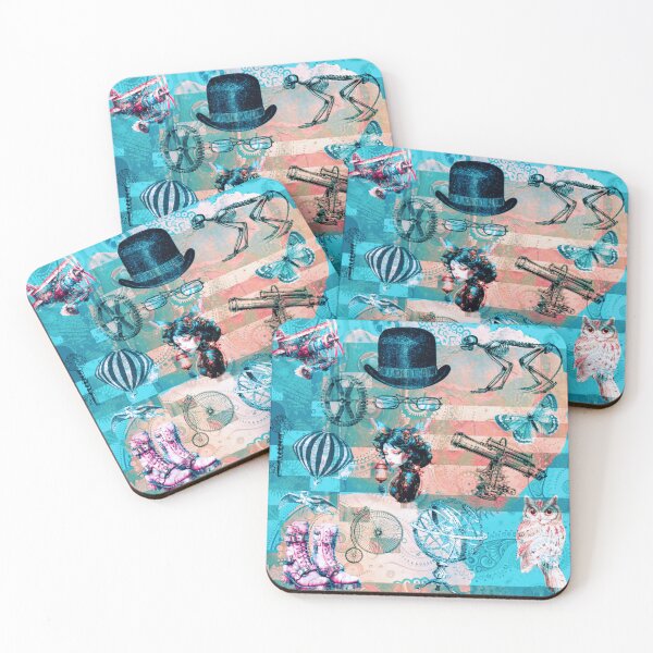 Item preview, My steampunk, blue and pink designed and sold by FlossOrFi.