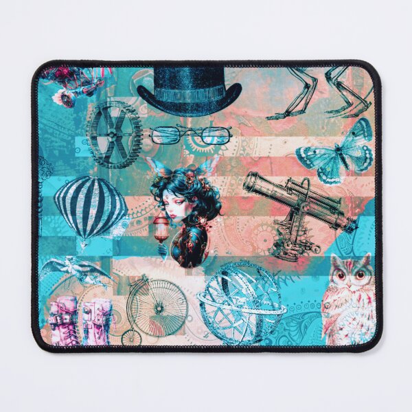 Item preview, My steampunk, blue and pink designed and sold by FlossOrFi.
