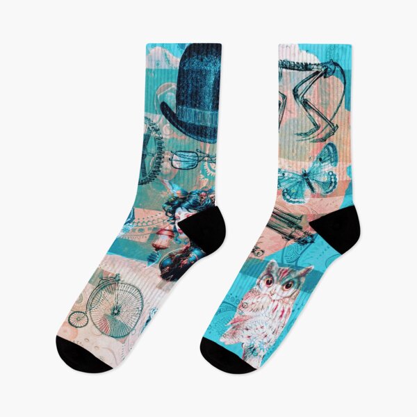Item preview, My steampunk, blue and pink designed and sold by FlossOrFi.