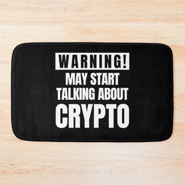 Item preview, Warning May Start Talking About Crypto designed and sold by FarmOfCuties.