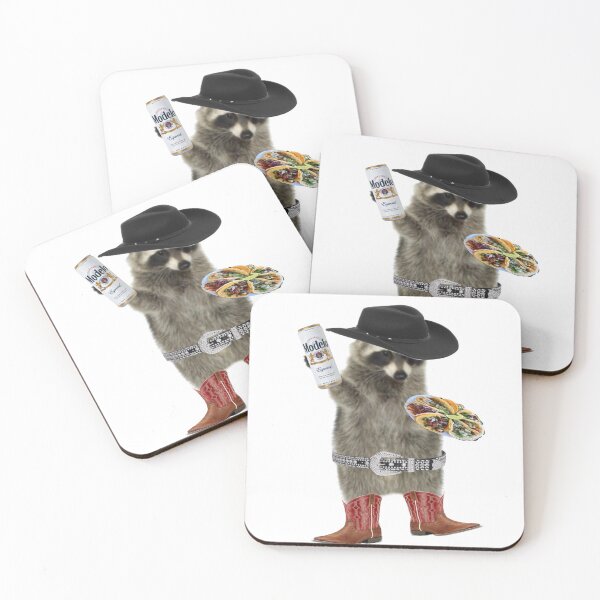 Item preview, Raccoon with tacos designed and sold by Almendra21.