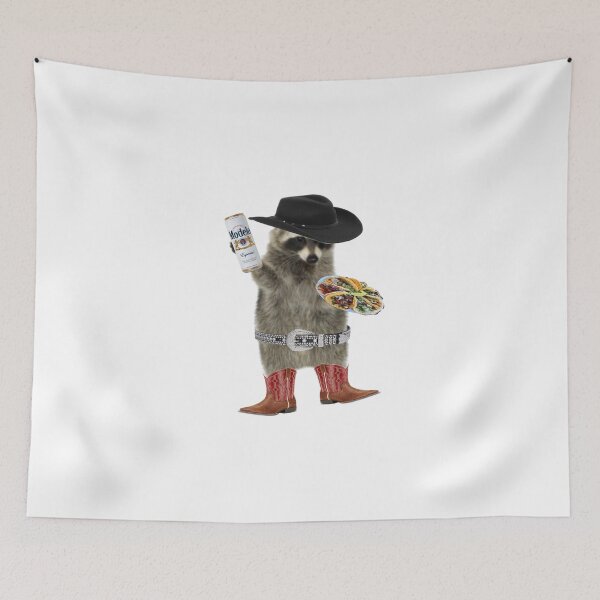 Item preview, Raccoon with tacos designed and sold by Almendra21.