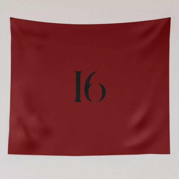Item preview, 16, sixteen, black, quake designed and sold by Numbers-Art.