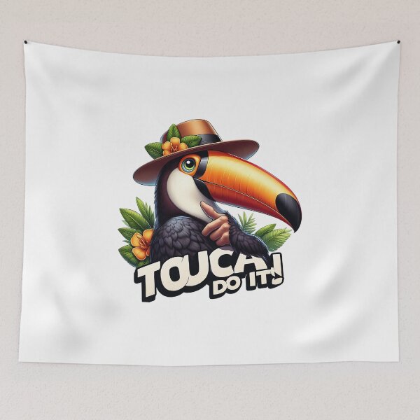 Item preview, Tropical toucan do it bird puns  designed and sold by BlackCatspet1.