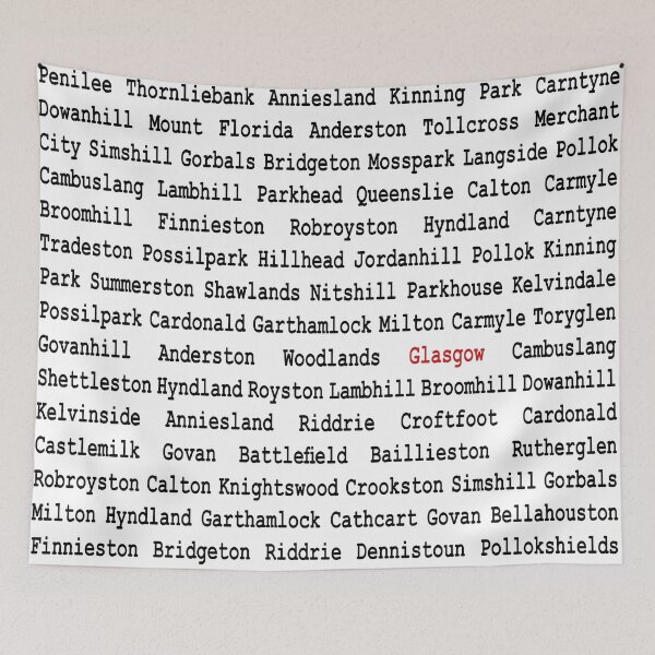 Item preview, Glasgoe Neighbourhoods designed and sold by Caitlin Tennent.