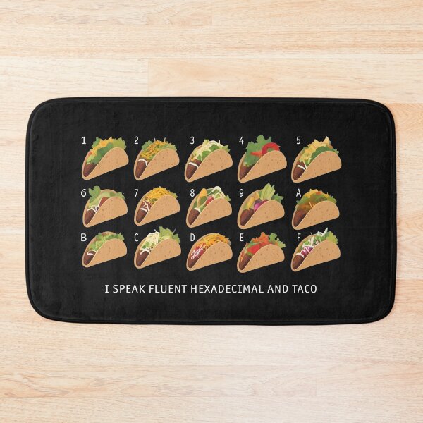 Item preview, I Speak Fluent Hexadecimal and Taco designed and sold by Code  Monkeys.