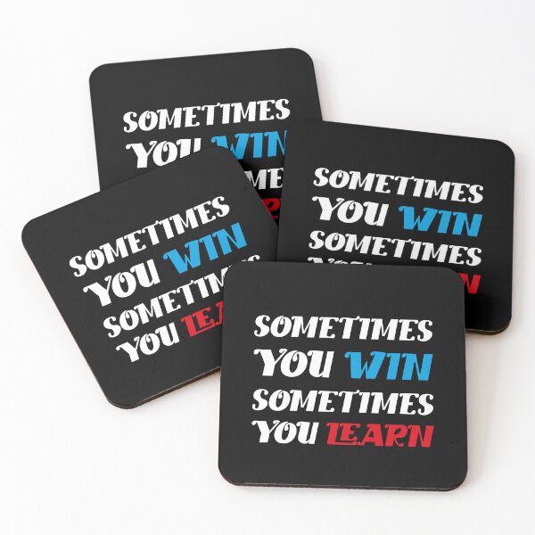 Item preview, Sometimes you win, sometimes you learn Motivational Quote designed and sold by FYS-Arte-Style.