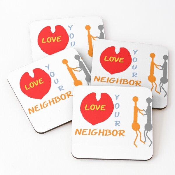 Item preview, Cute Love Your Neighbor Artwork designed and sold by 3triadstore.
