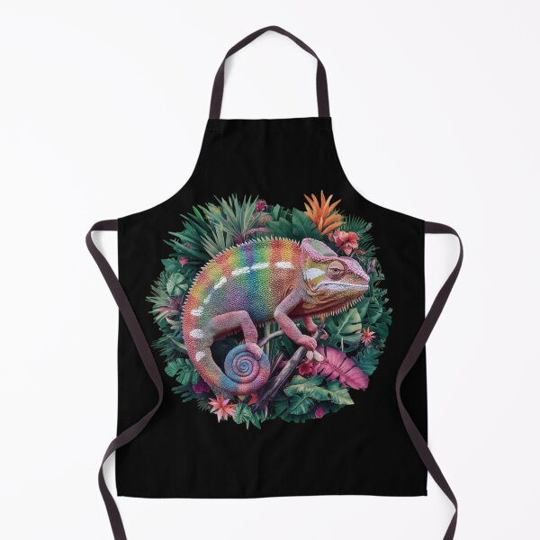 Item preview, Rainbow Chameleon in Tropical Paradise designed and sold by MyNiceDesigns.