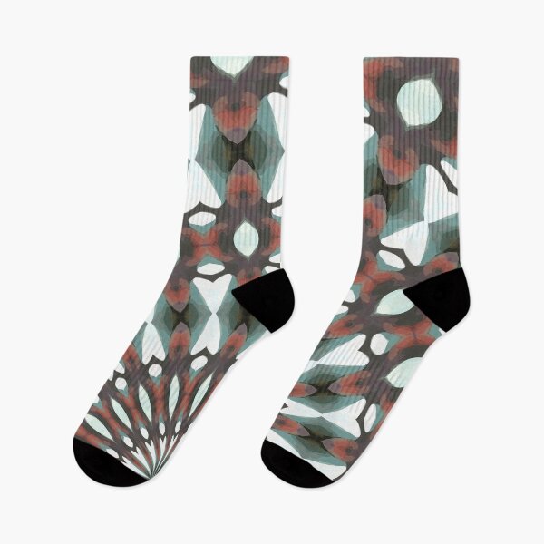 Item preview, Symmetrical Geometric Design 9 Red Grey White designed and sold by taiche.