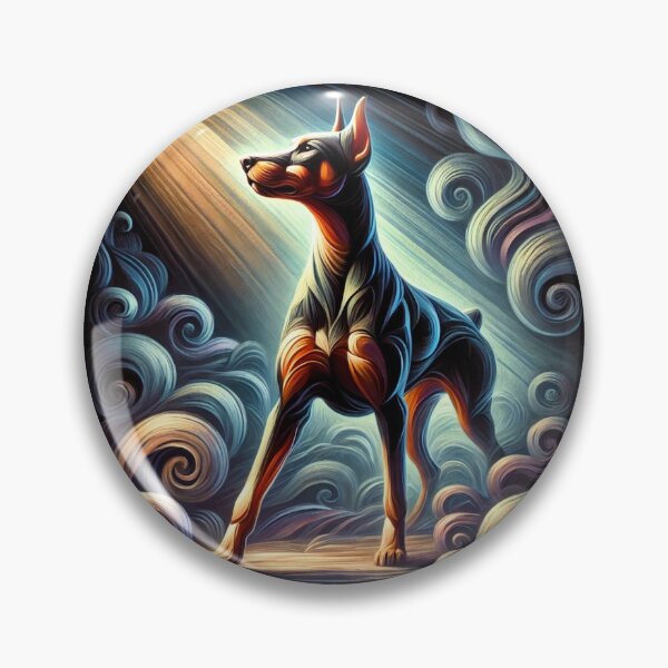 Item preview, Dobermann Chontamenti - Soul Guardian in the Twilight designed and sold by LegademaArt.